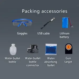 Summer Outdoor Electric Splatter Water Gel Ball Blaster Toy Battery Operated Automatic Water Bead Gun Toys for Kids