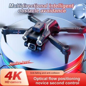 4K HD Dual Camera Photography Aircraft APP Control Quadcopter 360 Degrees Rotation Four-sided Abstacle Avoidance K9 Drone Toy