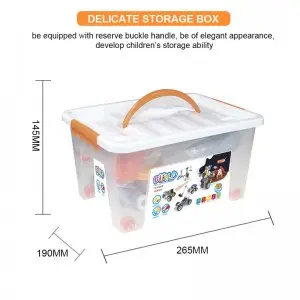 113pcs STEAM Truck Assembly Toy Set Battery Operated Construction Block Toys Plastic Building Block Set For Kids