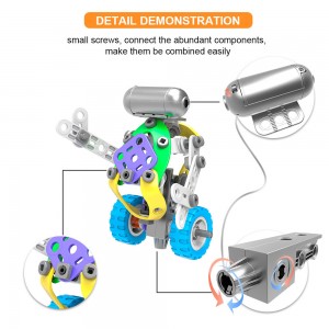 109PCS B/O Flexible Build and Play Kit 5 Models In 1 DIY 3D Puzzle Educational Building Block Toys For Kids