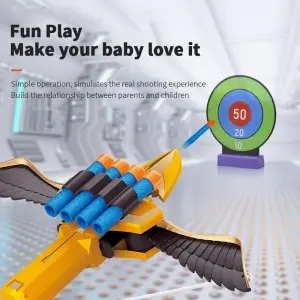 Indoor Outdoor Visual Training Target Aiming Shooting Game Crossbow Toy Boy Gift Bow And Arrow Archery Toy Set for Kids