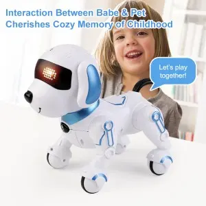 Electric Singing Dancing Story Telling Smart Programming RC Pet Dog Sit Down Creep Infrared Remote Control Robot Dog Toy for Kid