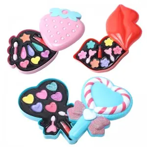 kin Friendly Make Up Kit Washable Real Cosmetic Set for Kids Little Girls Birthday Gift