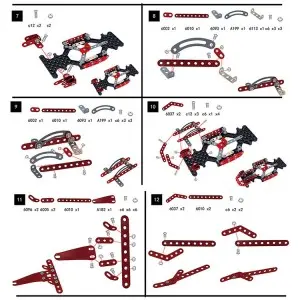 287PCS Metal Building Block Model Take-apart Race Car Educational Children DIY Screwing Metal Assembly Toys