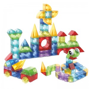 3D STEM Magnet Building Tiles Educational Construction Toys Plastic Magnetic Block Set for Children