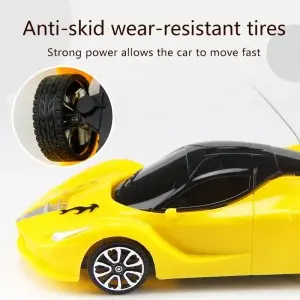 Cheap 2CH Plastic Rc Sport Car Children Boys Coche Teledirigido 1/24 Scale Classic Remote Toy Car For Kids