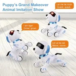 Electric Singing Dancing Story Telling Smart Programming RC Pet Dog Sit Down Creep Infrared Remote Control Robot Dog Toy for Kid