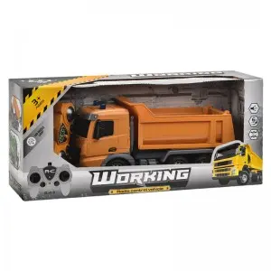 2.4G 7CH R/C Sanitation Dump Truck Garbage Transport Truck Concrete Mixer Truck Remote Control Engineering Vehicle Toy for Kids