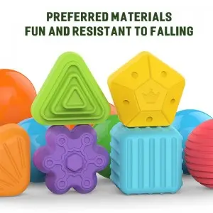 Early Education Sensory Shape Sorting Toys Toddler Developmental Learning Colorful Cube Montessori Toys for Babies 6-12 Months
