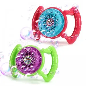 Electric Steering Wheel Bubble Machine Automatic Bubble Blower Children Summer Outdoor Fun Toy