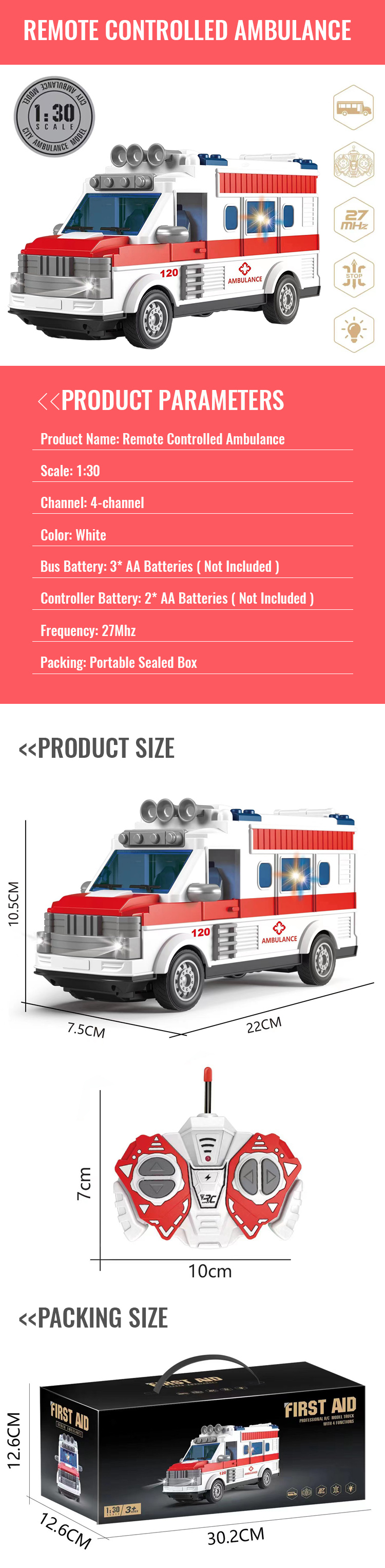 Remote Control Ambulance Toy