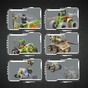 Children STEM Education DIY Assembly Army Tank Helicopter Truck Soldiers Model Toy Military Vehicle Series Building Block Sets