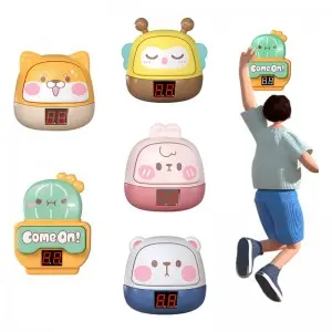 Children Electric Cartoon Height Touch Device Voice Announcements Counting Jump Training Indoor Outdoor Sports Toys with Light