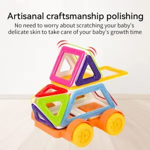 Preschool Learning Magnetic Tiles Toys Creative 3D Magnet Building Blocks Set Educational Construction Toys