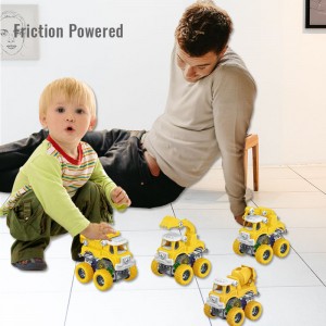 Children Engineering/Fire Rescue/Military Series Take Part in Toy Screw Assembling Vehicle DIY Building Block Kit Truck for Kids