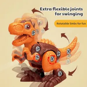 Kids Fine Motor Skills Training Screw And Nut Connecting Dino Model Take Apart 3D Jurassic Animal DIY Self Assembly Dinosaur Toy