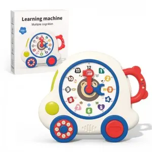 Multifunctional Clock Learning Toys Animal Shape Color Number Time Cognition Music & Light Children Montessori Educational Toys