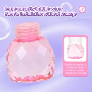 Electric Cartoon Magical Unicorn Bubble Wand Toys with Wings Light Music for Kids Gift