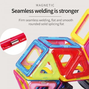 Early Learning Magnetic Tiles Toy Building Block Problem Solving Skills Training DIY Game Children Curiosity Enlightening