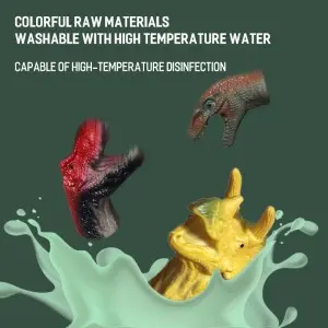 Novelty Dino Hands Finger Puppet Set Animals Puppet Show Theater Props Party Favors Plastic Dinosaur Finger Puppets Toy for Kids