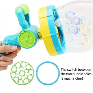 Outdoor Summer Beach Kids Electric Handheld Bubble Blowing Gun Children Party Fun Gifts Plastic Bubble Toys for Toddlers