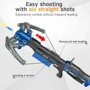 Boys Outdoor Sport Archery Game Military Model Bow and Arrow Play Set Soft Bullet Shooting Gun Plastic Crossbow Toys for Kids