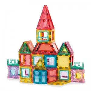 Creative Magnetic Tiles Toys Children Educational Castle Building Block Sets for Wholesale
