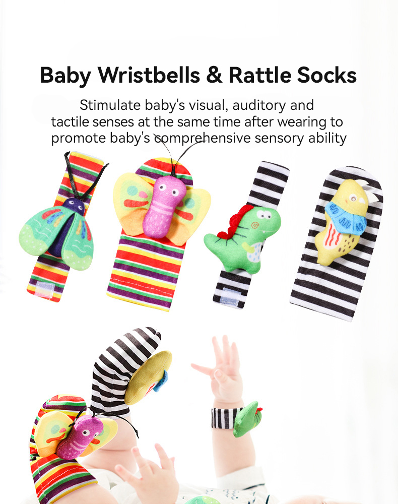 Socks Wrist Strap Rattles Set (1)