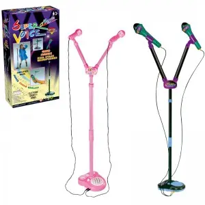 Children Musical Instrument Toy Microphone Singing Toys Karaoke Machine Toys With Adjustable Stand for Kids Boys and Girls