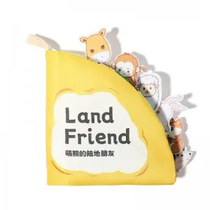 Infant Toddler Early Learning Puzzle Fabric Cloth Book Set Washable Montessori Sensory Tear & Paste Soft Cloth Baby Books