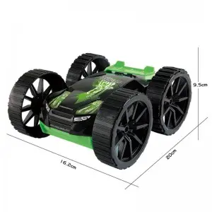 Children 360 Degree Spin Double-Sided Roll Rc Remote Control Car Four Channel Radio Control Stunt Vehicle Toy for Indoor Outdoor