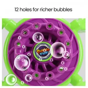 Electric Steering Wheel Bubble Machine Automatic Bubble Blower Children Summer Outdoor Fun Toy
