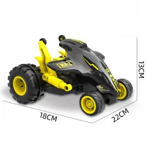 27MHz Remote Control Toys Devil Shark Car Kids Cool up-Right Spinning 360 Degree Rotation RC Stunt Car with Colorful Light