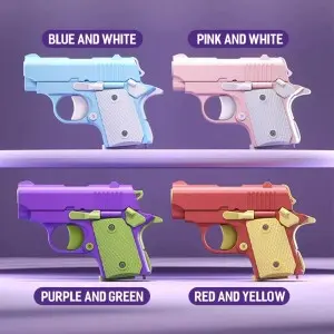 2023 Tiktok New Product Trend Decompression Toy 3D Printing Mini 1911 Pistol Novelty Fidget 3D Gravity Radish Gun Toy for Kids