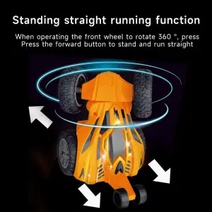 Remote Control Rolling Drift Stunt Vehicle Toy Outdoor Indoor 360 Degrees Rotating Flip Rc Stunt Car For Kids