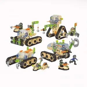 Children STEM Education DIY Assembly Army Tank Helicopter Truck Soldiers Model Toy Military Vehicle Series Building Block Sets