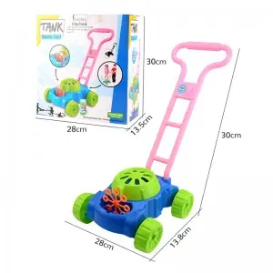 Summer Outdoor Electronic Automatic Bubble Maker Machine Toddler Fun Bubble Blowing Push Toys for Preschool Kids Boys and Girls