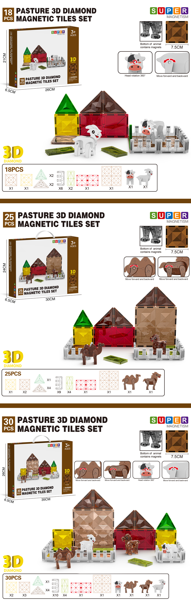 Magnetic Animals Tiles 详情