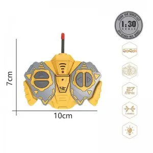 1:30 Scale Rc Yellow Single Layer Urban Truck Children Electric Vehicle Car China Plastic Toy Remote Control School Bus for Kids