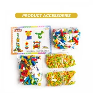 1000 PCS Building Blocks Kids Education Classic Basic Brick Particle Construction Toy Set Compatible with Major Brands