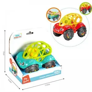 Children Gift Insided Rolling Ball Soft Shell Bucket Truck Toys Toddler Educational Shaking Bell Kids Toy Car Shape Baby Rattles