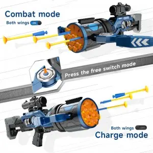 Children Outdoor Shooting Game Kids Electric Plastic Simulation Military 12 Soft Bullets Running Fire Gun Toys Crossbow for Boys