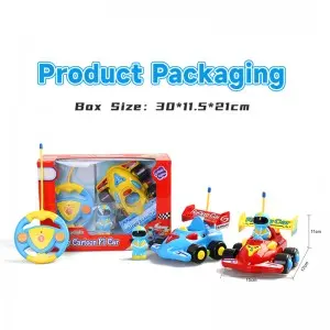 Hot Sale Kids Electric Acousto-Optic Cartoon 2CH Rc F1 Car Steering Wheel Remote Control Racing Car Toy with Light and Music