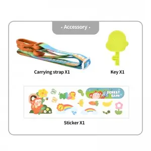 Baby Plastic Coin Money Saving Box Key Unlocking Cartoon Monkey Piggy Bank Toys with Adjustable Straps for Kids Boys and Girls