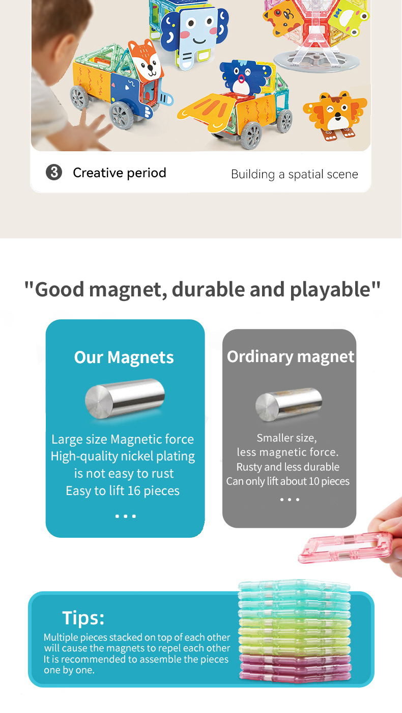 Magnetic Animals Tiles (4)