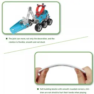 142pcs 6 Models In 1 STEM DIY Alien Robot Blocks Screw Nut Assemble Car Aircraft 3D Puzzle Building Toy For Children