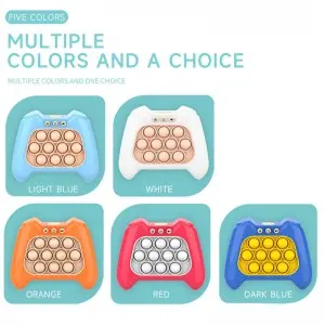 Stress Relief Sensory Bubble Fast Push Pop Fidget Toys Kids Reactivity Training Light up Electronic Handled Game Console Toys