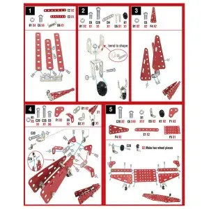 201PCS Self Assemble Aircraft Toys Intellectual Screw Connecting Airliner Plane Blocks Metal Airplane DIY Building Model