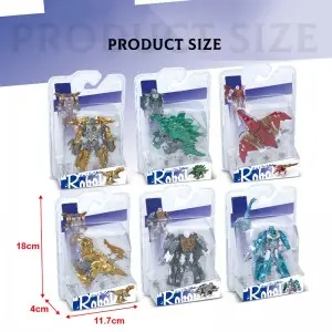 Children Boys Gift Alloy Robots De Juguete Model Dinosaur Action Figures 5-in-1 Combined Large Deformation Robot Toy for Kids