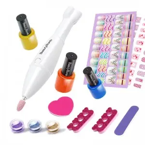 Children Nail Art Salon Set Nail Polish Kit Non-Toxic Kids Manicure Set